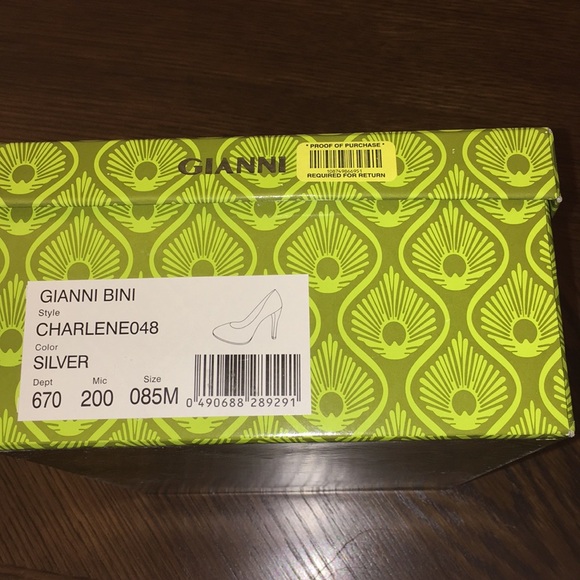 Trending, glam- high heels- Gianni Bini; Silver Heels; 8.5 - Picture 7 of 7